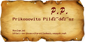 Prikosovits Piládész névjegykártya